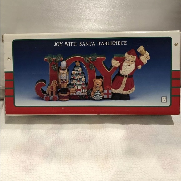 Vintage Kurt Adler carved Christmas " Joy" Sign In Box - Picture 10 of 13